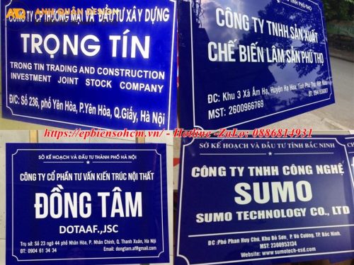 Bảng Tên Công Ty Mica