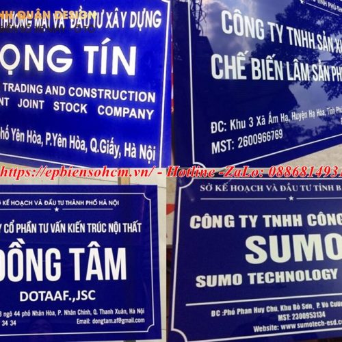 Bảng Tên Công Ty Mica