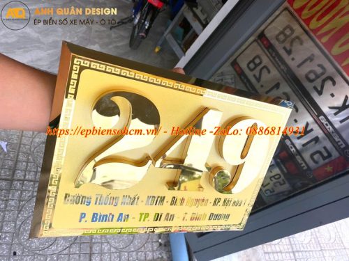 Biển Số Nhà Biệt Thự