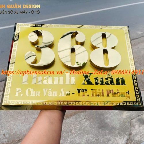 Biển Số Nhà Biệt Thự