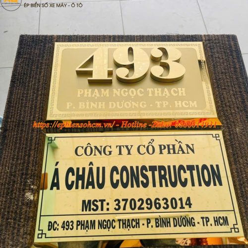 Biển Số Nhà Biệt Thự