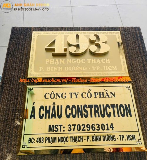 Biển Số Nhà Biệt Thự