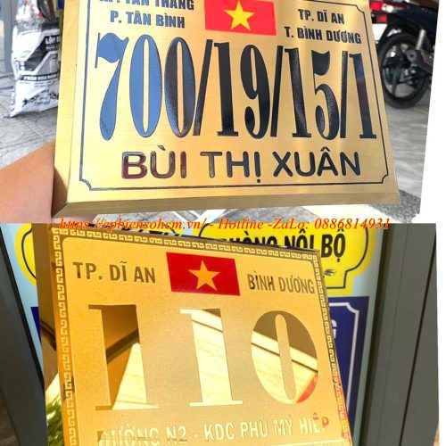Biển Số Nhà Biệt Thự