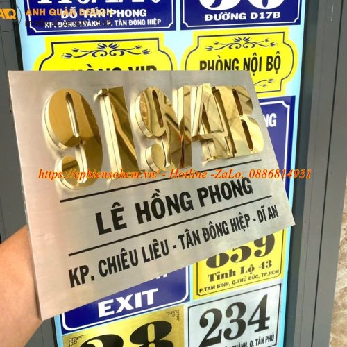 Biển Số Nhà Biệt Thự
