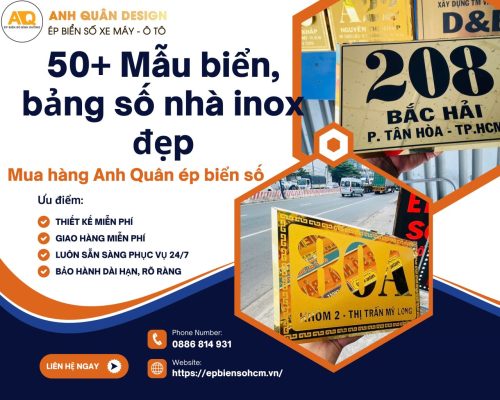 Bảng Biển Số Nhà Inox