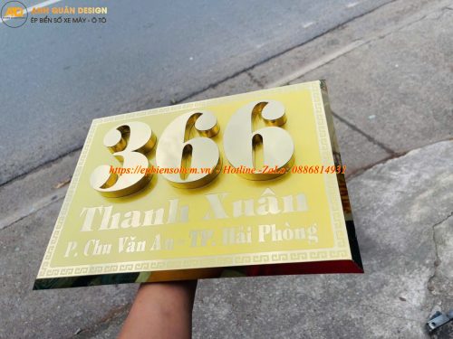 Bảng Biển Số Nhà Inox