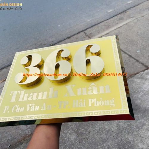 Bảng Biển Số Nhà Inox