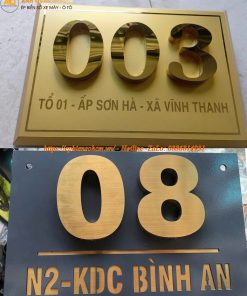 Bảng Biển Số Nhà Inox