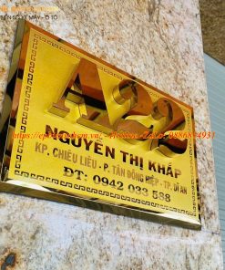 Bảng Biển Số Nhà Inox