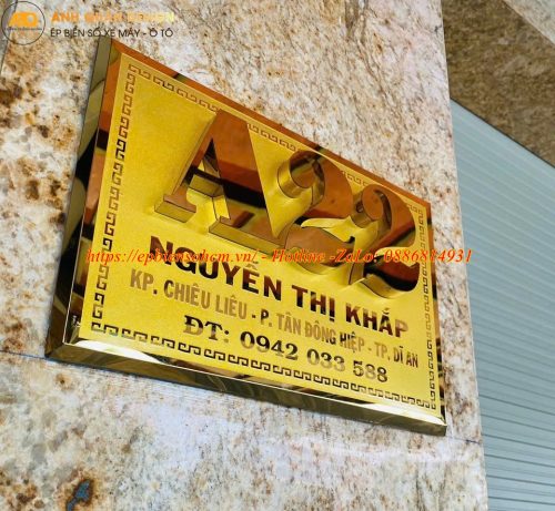 Bảng Biển Số Nhà Inox