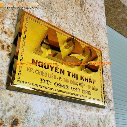 Bảng Biển Số Nhà Inox