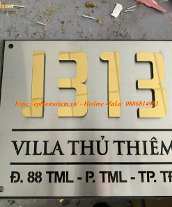 Bảng Biển Số Nhà Inox