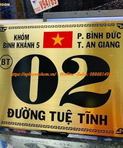 Biển số nhà inox ăn mòn