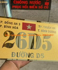 Biển số nhà inox ăn mòn