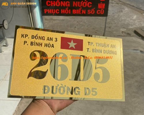 Biển số nhà inox ăn mòn