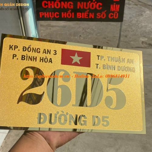 Biển số nhà inox ăn mòn