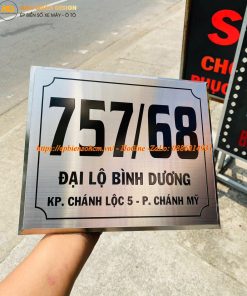 Biển số nhà inox ăn mòn