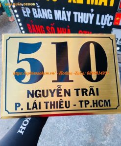 Biển số nhà inox ăn mòn