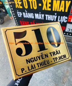 Biển số nhà inox ăn mòn