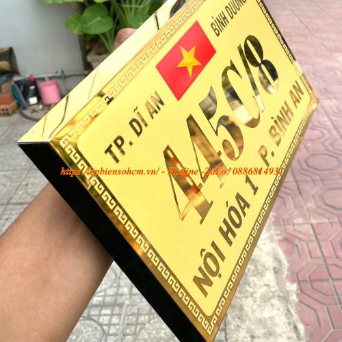 Biển số nhà inox ăn mòn