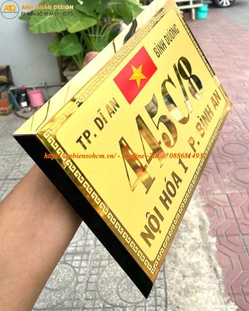 Biển số nhà inox ăn mòn