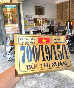 Biển số nhà inox ăn mòn