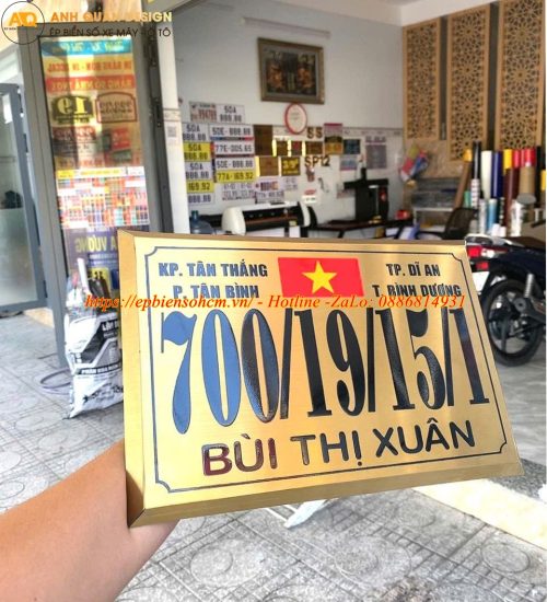 Biển số nhà inox ăn mòn