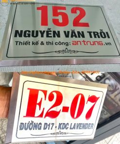 Biển số nhà inox ăn mòn