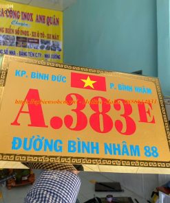Biển số nhà inox ăn mòn