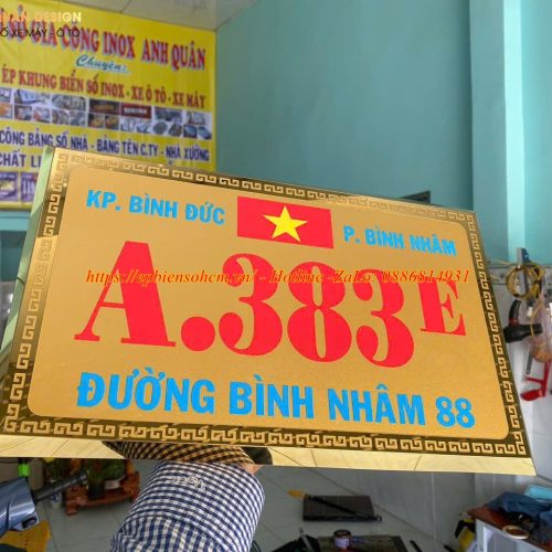 Biển số nhà inox ăn mòn