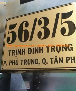 Biển số nhà inox ăn mòn