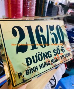 Biển số nhà inox ăn mòn
