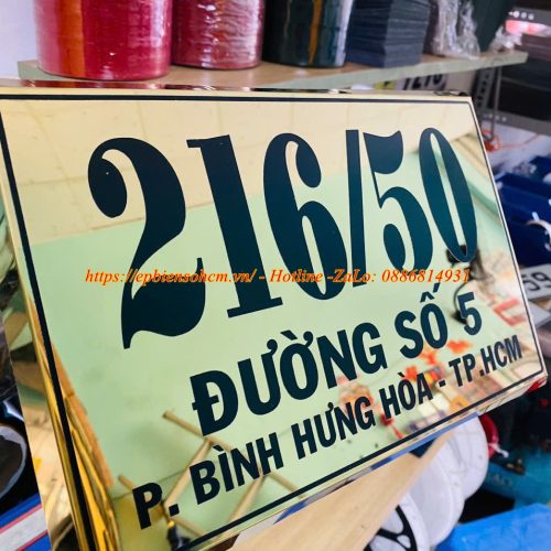 Biển số nhà inox ăn mòn