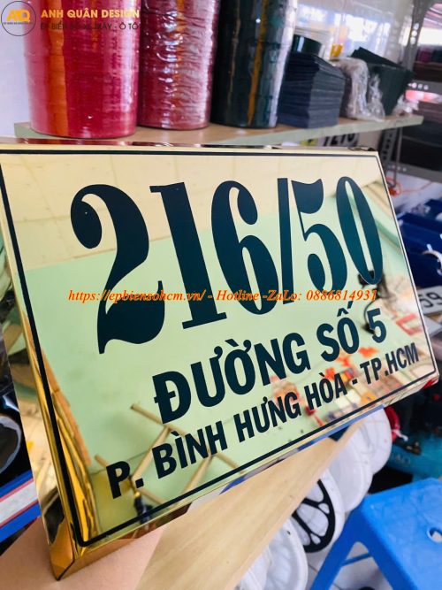 Biển số nhà inox ăn mòn