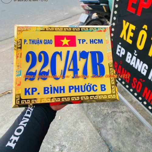 Biển số nhà inox nổi