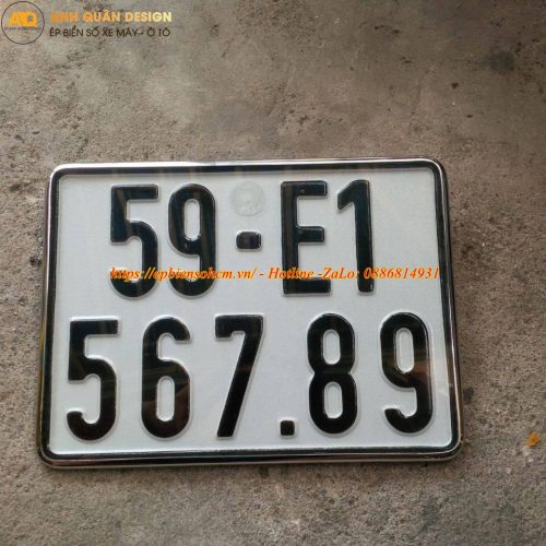 Quy trình ép biển số xe máy