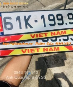 Dịch vụ ép khung biển số, phục hồi biển số cũ hư xe máy, ôt tô tại Huyện Châu Đức 4 Ép Biển Số Xe Ô Tô