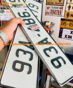 Dịch vụ ép khung biển số, phục hồi biển số cũ hư xe máy, ôt tô tại Huyện Châu Đức 2 Ép Biển Số Xe Ô Tô