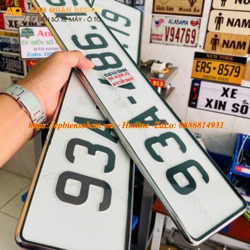 Ép Biển Số Xe Ô Tô