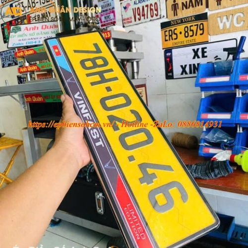 Ép Biển Số Xe Ô Tô