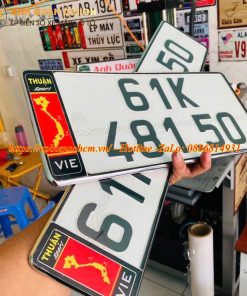 Dịch vụ ép khung biển số, phục hồi biển số cũ hư xe máy, ôt tô tại Huyện Châu Đức 5 Ép Biển Số Xe Ô Tô