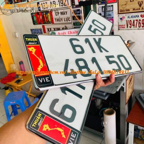 Ép Biển Số Xe Ô Tô