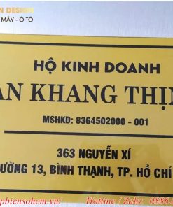 Biển hiệu quảng cáo hộ kinh doanh 13 biển bảng hiệu tên hộ kinh doanh