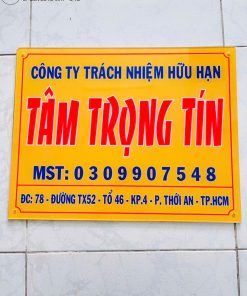 biển bảng hiệu tên hộ kinh doanh