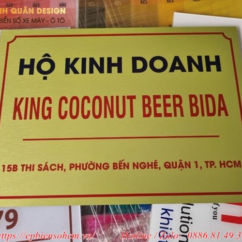 biển bảng hiệu tên hộ kinh doanh