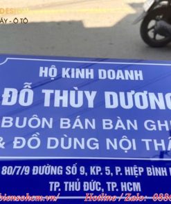 Biển hiệu quảng cáo hộ kinh doanh 3 biển bảng hiệu tên hộ kinh doanh