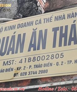 Biển hiệu quảng cáo hộ kinh doanh 1 biển bảng hiệu tên hộ kinh doanh