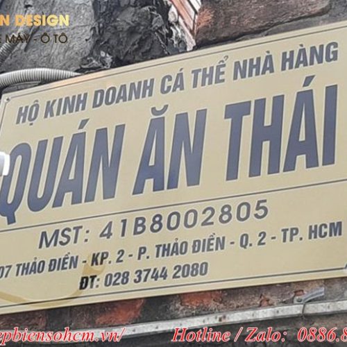 biển bảng hiệu tên hộ kinh doanh