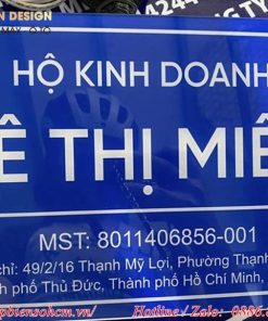 Biển hiệu quảng cáo hộ kinh doanh 12 biển bảng hiệu tên hộ kinh doanh