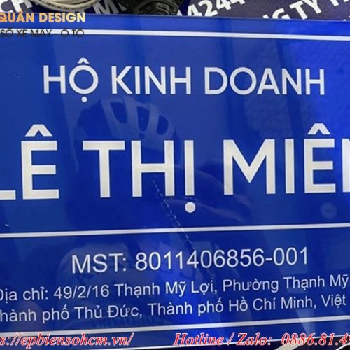 biển bảng hiệu tên hộ kinh doanh